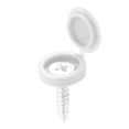 thumbnail image 1 of White Plastic Decorative Screw Covers - 100 Pack M5 Self-Tapping Screw Caps for Furniture Cabinets & Wardrobes - Multi-Functional Protection Covers with Cross Pattern Design, Easy Installation,, 1 of 6