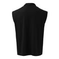 thumbnail image 4 of LIUJUNSHOP Shawl Collar Cardigan for Men Men's Solid Color Sleeveless Knit Cardigan Shawl Fashionable Layering Piece, 4 of 5