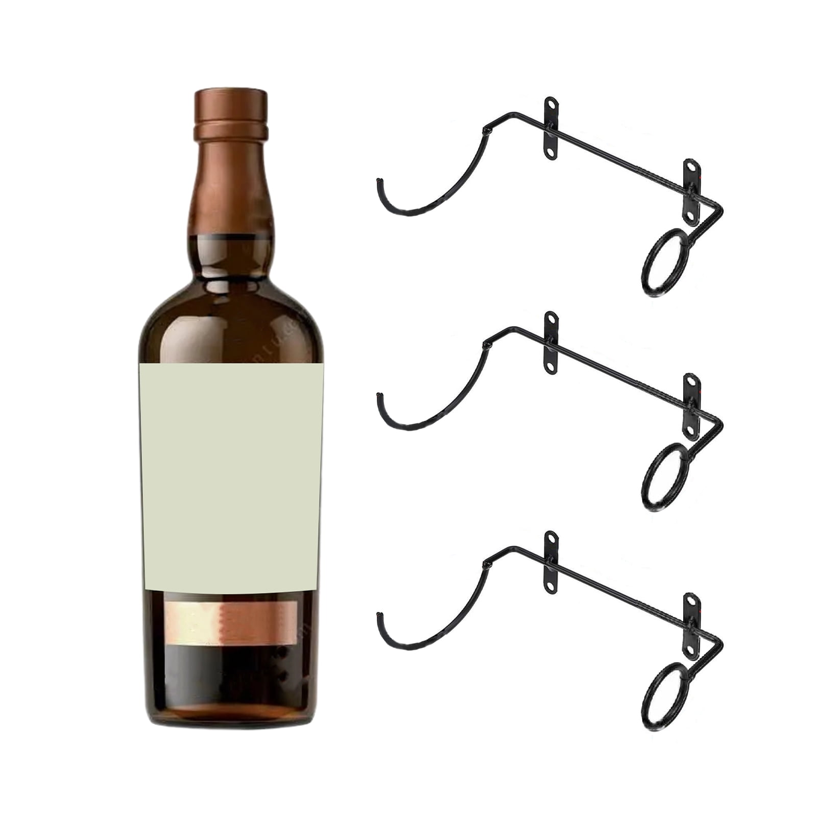 Metal Wall Mounted Wine Holder Stemware Glass Rack,Collapsible Hanging
