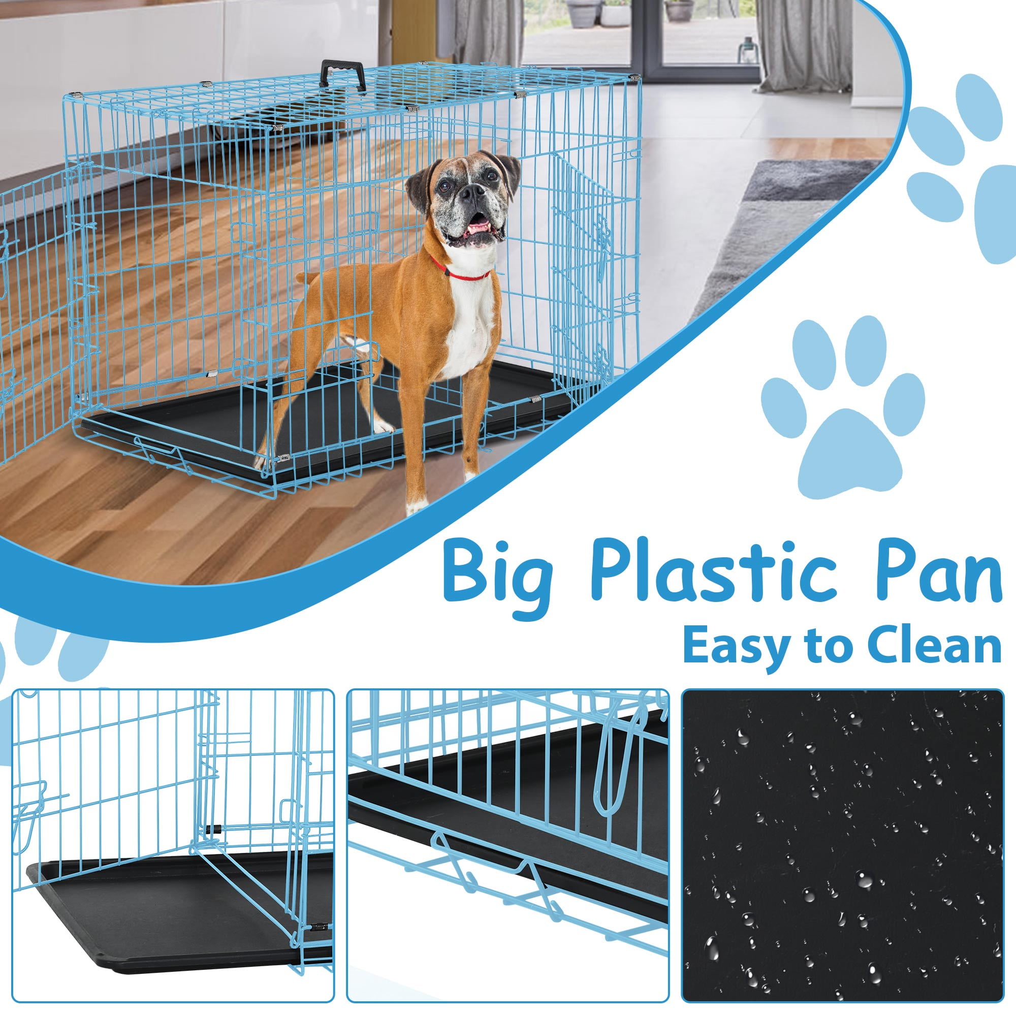 36 double door folding crate top paw online