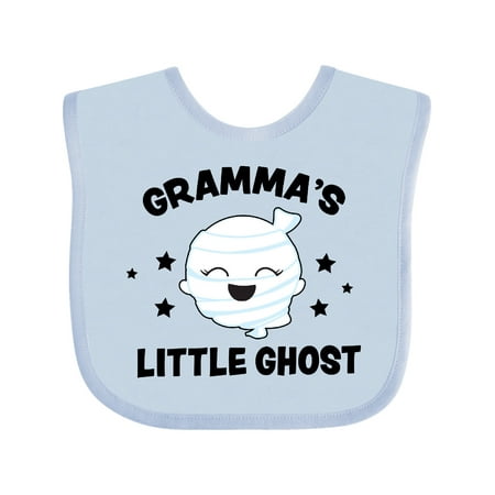 

Inktastic Cute Gramma s Little Ghost with Stars Gift Baby Girl Bib