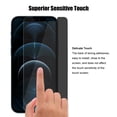 thumbnail image 4 of UZWZW (4+2) for iPhone 12 Pro (6.1 inch) Privacy Screen Protector Tempered Glass with Camera Lens Protector, 4 of 7