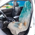 thumbnail image 3 of Binienty Beach Shells Starfish Towel Seat Covers For Cars For Post Workout Gym Swimming Anti-Slip Waterproof Sweat Towel for Sedan Truck Cars, 3 of 8