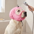 thumbnail image 2 of Transparent Dog Bath Cap – Waterproof Ear Protector for Swimming & Shower, Adjustable Elastic Fit Keeps Ears Dry, Soft Comfort Head Cover for Small to Large Breeds, 2 of 6