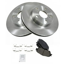 TRQ Front Brake Pad & Rotor Kit Brake Pads Brake Rotor Ceramic Fits Select 2005-2015 Toyota Tacoma