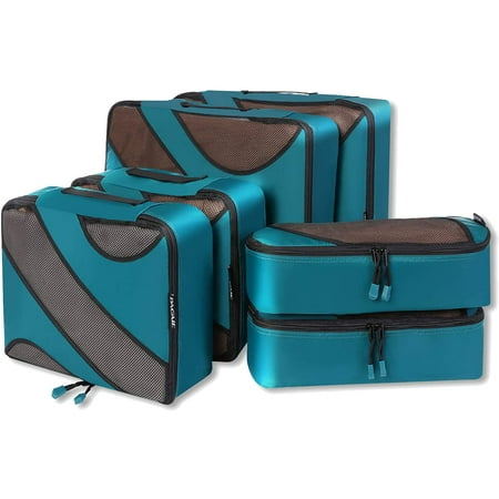 Bagail 6 Set Packing Cubes,3 Various Sizes Travel Luggage Packing