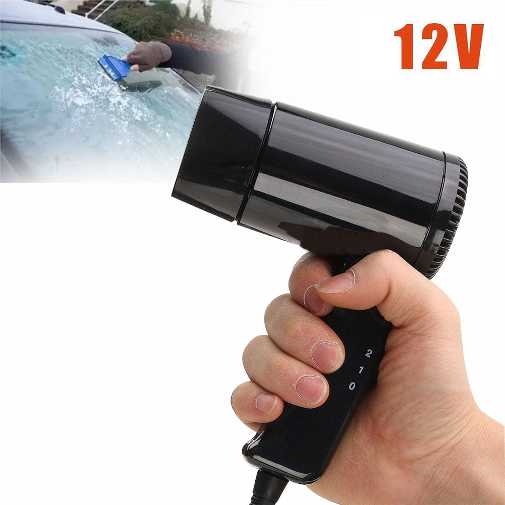 DFYYQ 12V Portable Hot and Cold Folding Camping Travel Car Styling Hair Dryer Window Defroster 