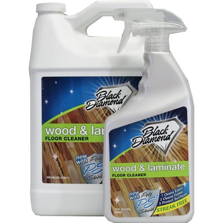 Summit Stone Works WOOD AND LAMINATE FLOOR CLEANER: For Hardwood, Real, Natural & Engineered Flooring –Biodegradable Safe for Cleaning All Floors. Black Diamond Stoneworks (1-Quart/1-Gal) ()