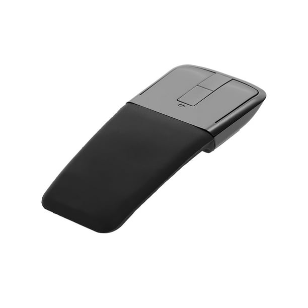 Souris sans fil 2,4 G avec souris USB Arc avec fonction tactile Souris  optique pliable avec récepteur USB Souris pour PC portable (Noir) 