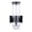 Black, variant on WEGFTDUOP Double Cereal Dispenser, Plastic Dry Food & Snack Storage Canister for Kitchen