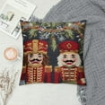 thumbnail image 2 of JEUXUS  Regall Nutcracker Soldier Pair Hooked Christmas Pillow -, 2 of 5