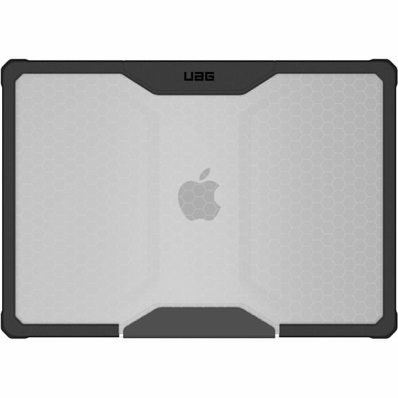 UAG MacBook Air 15" Case M5 2026 M4 2025 M3 2024 - Translucent Clear Rugged Tactile Grip Laptop Protective Cover, Plyo Ice/Black