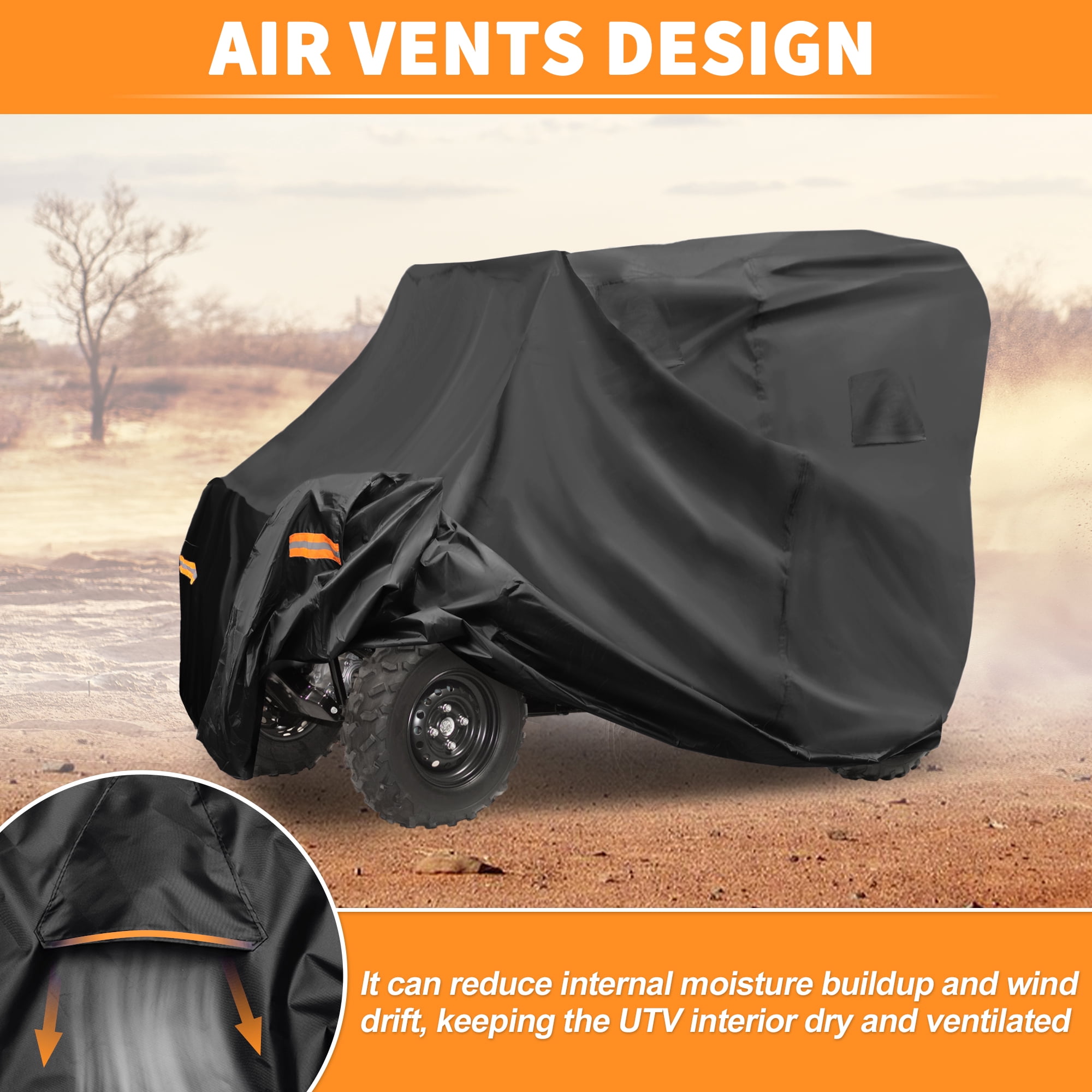 Unique Bargains Durable UTV Cover for Kawasaki Teryx4 Waterproof Outdoor Protection