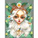thumbnail image 1 of Taladro de pintura de diamante (DB1867) 5D DIY Chica de dibujos animados Arte de pared de diamantes de imitación completo (X380) 45x60cm Hugtrwg Para estrenar, 1 of 1