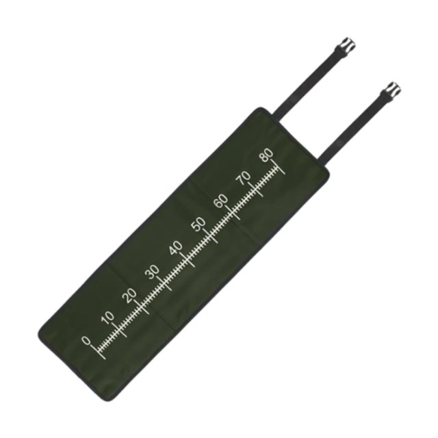 Mat de medición de aterrizaje de pescado plegable con accesorios multifuncionales con resistencia al agua resistente al agua Oxford 12x385 pulgadas