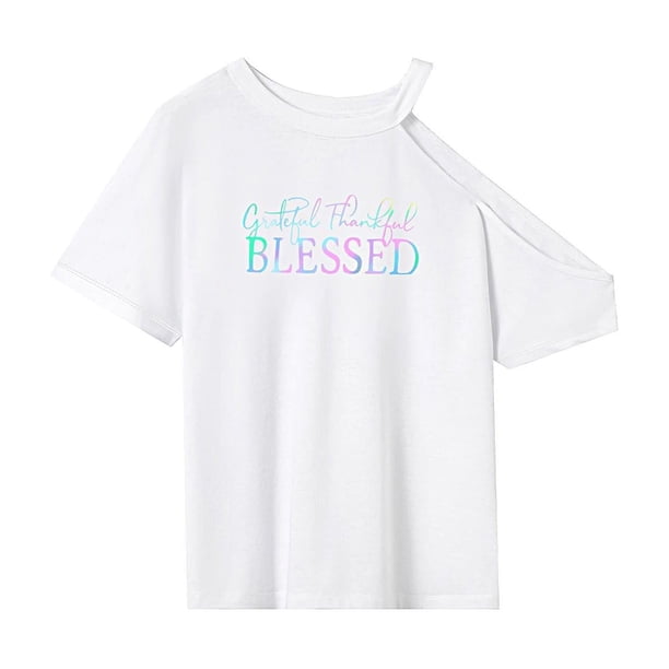 Camiseta para mujer de verano Streetwear simple casual cuello redondo camiseta para el trabajo uso diario SG