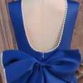 thumbnail image 6 of Lutiedan Girls Summer Dress Bow Knot Backless Elegant A Line Flared Midi Dress Sleeveless Dressy Princess Pageant Ball Gown 8-13 Years, 6 of 9