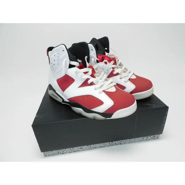 2014 A i r-Jor-dan 6 Retro Carmine Red White Basketball Shoes OG Size 10.5