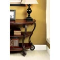 thumbnail image 3 of Sofa Table Traditional Style Brown Cherry Ornate Design Open Shelf wood 1pc Sofa Table Living Room, 3 of 9