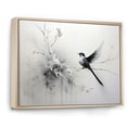 thumbnail image 2 of Designart "Minimalist Birds Of Paradise On Floral Limb IV" Birds Of Paradise Floater Framed Canvas Wall Art, 2 of 5