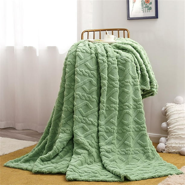 ¡Compra Inteligente!, Manta de forro polar súper suave y cálida de 127 x 152 cm, color sólido, para sofá, ropa de cama Akmoler