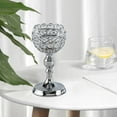 thumbnail image 4 of Candelabro de cristal para decoración de dormitorio y aniversario Plata L, 4 of 6