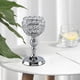 thumbnail image 4 of Candelabro de cristal para decoración de dormitorio y aniversario Plata L, 4 of 6