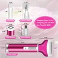 thumbnail image 2 of Electric Razor for Women, Lady Electric Shaver, 4 in 1 Rechargeable Cordless Painless Wet & Dry Body Hair Remover Bikini Trimmer for Bikini line Arm Armpit Face Legs Underarms, 2 of 2
