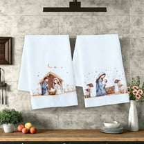 Christian Dish Towel Lost Lamb Hand Towel - Easter Christmas Tea Towel Resurrection Hand Cloth, Kitchen Wash Cloth for Washroom Bathroom