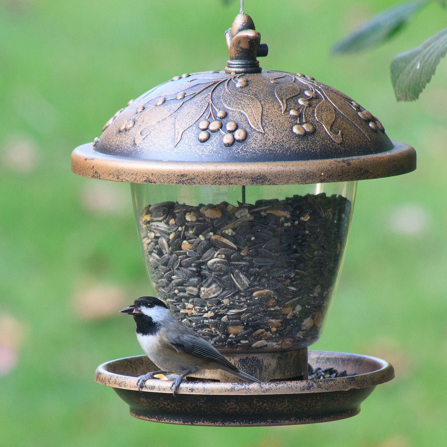Mangeoire d'oiseaux Holly Berry Gilded Chalet de Perky-Pet