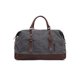 thumbnail image 2 of Wosthever Bolsa de viaje de lona impermeable con asa extraíble, bolsos de mano de cuero de vaca, bolsas de almacenamiento duraderas a la moda Mochilas de mochilero Gris, 2 of 6