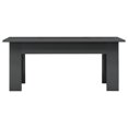 thumbnail image 2 of vidaXL Coffee Table High Gloss Grey 100x60x42 cm Engineered Wood, 2 of 4