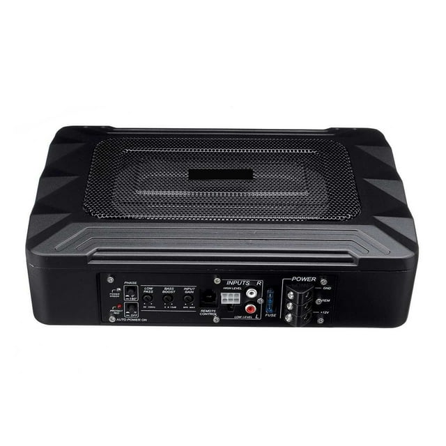 12V 600W Car Active Subwoofer Speaker Amplifier Ultra Thin Subwoofer Bass Amplifier Auto Surround Sound Car System
