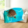 thumbnail image 5 of CafePress - Cute Sea Turtles - Sherpa Fleece Throw Blanket 60" x 50", 5 of 5