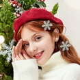 thumbnail image 4 of Fiudx Ofertas del día Pinzas en forma de copolímeros y diamantes en imitación, pasadores en pelo, pinzas en cocodrilo metal en Navidad, accesorios en pelo, horquillas en pelo de Navidad en el inviern, 4 of 4