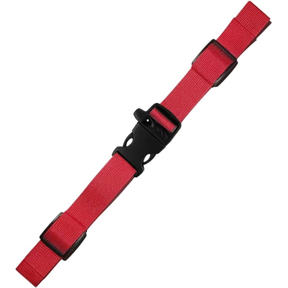 GOGHOST Sangles de Sternum pour Sacs à Dos Lot de 1, Sangle de Poitrine Réglable avec Sifflet d'Urgence et Boucle, Rouge