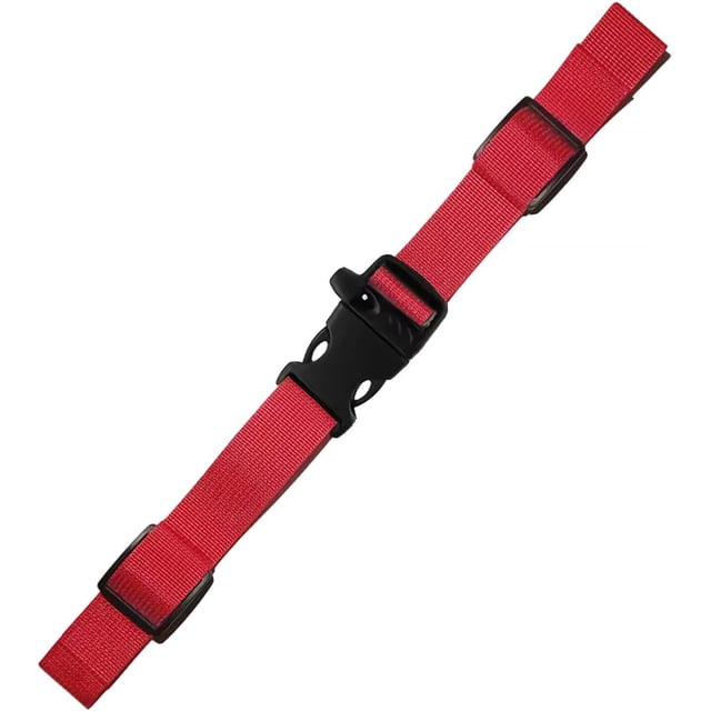 GOGHOST Sangles de Sternum pour Sacs à Dos Lot de 1, Sangle de Poitrine Réglable avec Sifflet d'Urgence et Boucle, Rouge
