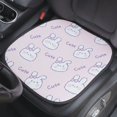 thumbnail image 4 of Car Cushion Set Ice Silk Cartoon Cute Rabbit Print Breathable Anti-skid Backstest Front And Rear Seat Cushion For Car Seat, 4 of 6