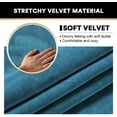 thumbnail image 3 of Wishrage 2PCS Velvet Stretch Armrest Covers for Chairs and Sofas Armchair Covers for Arms Couch Arm Covers Armrest Covers for Sofa Non Slip, 3 of 5
