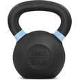 thumbnail image 1 of Kettlebell Yes4All, hierro fundido, 16 kg/35 libras, con recubrimiento en polvo QCG3, 1 of 7