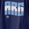 thumbnail image 3 of Umbro Kids Argentina Wavy Logo T Shirt (Navy, XS-XL), 3 of 4