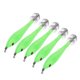 thumbnail image 3 of Señuelos de pesca, 5 piezas de plantillas de calamar luminosas, plantillas de pesca, aparejos de pesca optimizados para la excelencia, 3 of 8