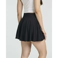 thumbnail image 5 of Real Essentials 4 Pack: Women's Soft Casual Pleated Mini Skirt - Skater A-Line Flowy Skirts (Available In Plus Size), 5 of 6