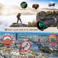 thumbnail image 2 of Monocular Telescope  12X55 High Power Monocular Telescope for Smartphone  Night Vision Zoom Monocular with BAK4 Prism Telescope  Phone Scope for Bird Watching  Hunting  Camping  Traveling, 2 of 9