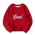 thumbnail image 3 of Aofany Toddler Boys Girls Sweatshirts Long Sleeve Pullover Crewneck Tops Valentine's Day Printed Shirts for Kids, Size 1T-13T, 3 of 5