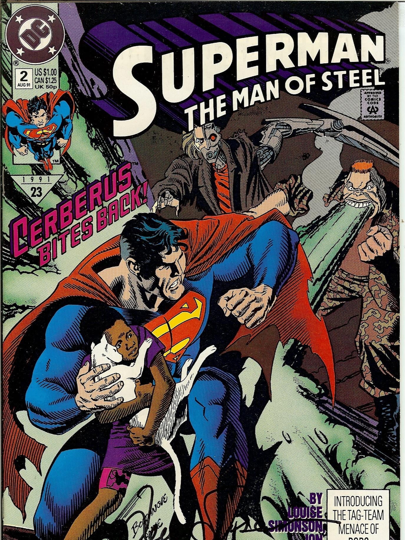 Superman The Man of Steel #2 Signed by Louise Simonson