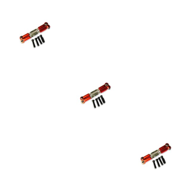 Smilepp Aluminum Alloy Front Rear Servo Link For 1/18 Hobbico Dromida RC Car S Performance With Premium Aluminum Alloy Front red 3Set