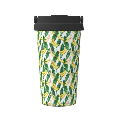 

Junzan Banana Tree Leaves for Stainless Steel Vacuum Insulated Tumbler - Reusable Insulated Cold Brew Iced Coffee Cup Thermos -Gifts for Women Men Him Her