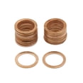 thumbnail image 1 of 30Pcs 14mm Diámetro Interior Arandelas de Cobre Planas Junta de Sellado para Coche, 1 of 1