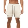 thumbnail image 1 of Nituyy Men’s 2 In 1 Athletic Shorts Lightweight Workout Shorts Training Shorts with Compression Liner, 1 of 6